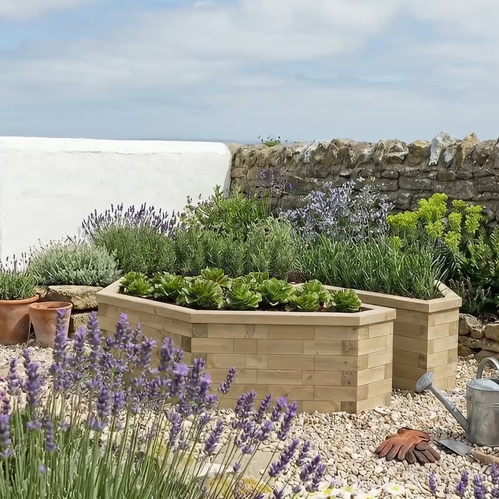 Jardinière Trou de Serrure - Keyhole Garden / 2.61 x 2.61 x 0.65m
