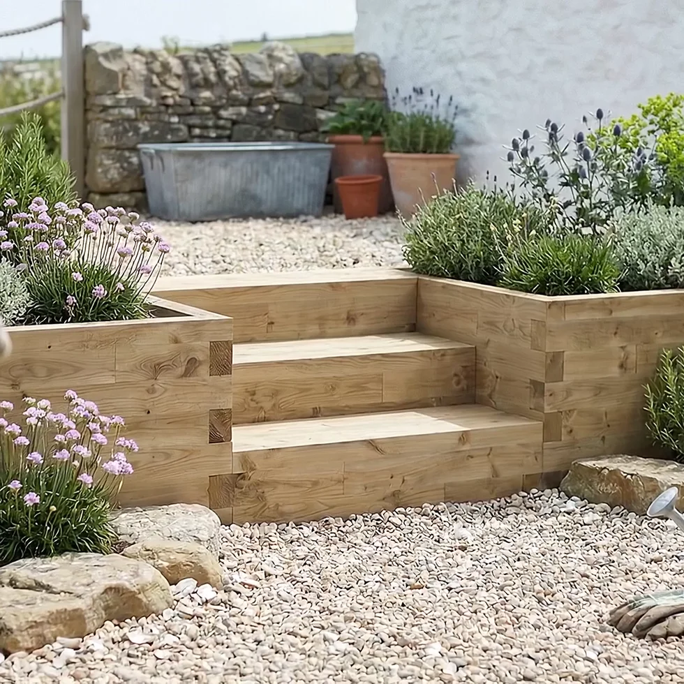 Potager surélevé - Escalier / 127,5 x 112,5 x 65 cm