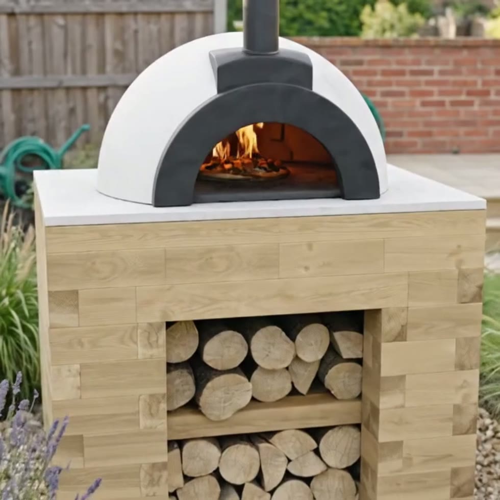 Base de four à pizza pour jardin de plein air / 1,2 m x 0,9 m x 0,95 m