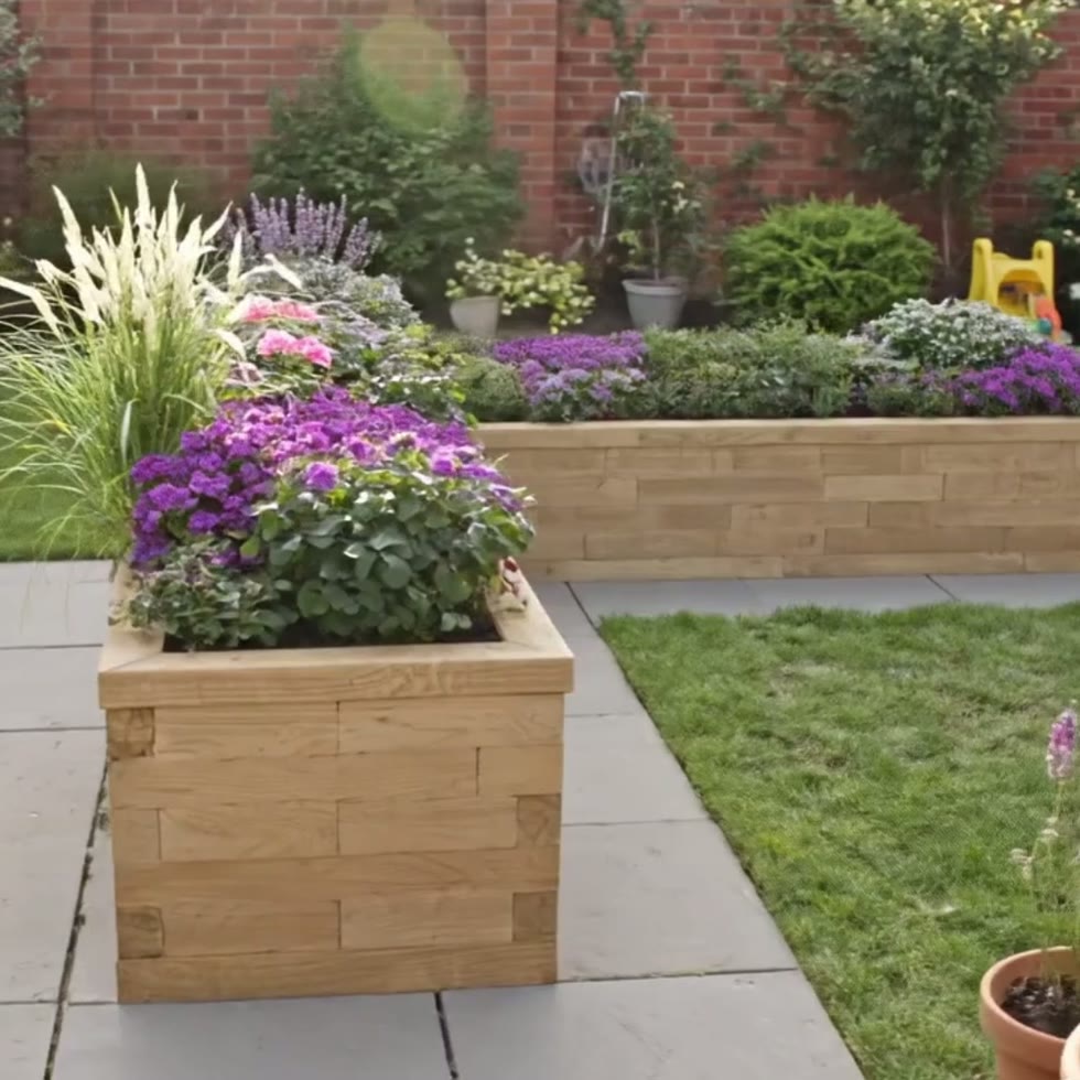 Jardinière pour terrasse / 3,75 m x 3,75 m x 0,65 m