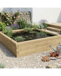 Bassin surélevé carpe Koi - Bas / 187,5 x 187,5 x 45 cm