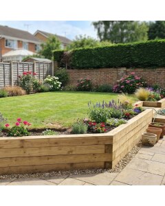 Mur de soutènement - Angle avec escalier / 8.55m x 1.5m x 0.75m