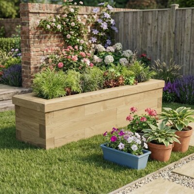 Jardin d'herbes étroit / 1.425 x 0.375 x 0.35m