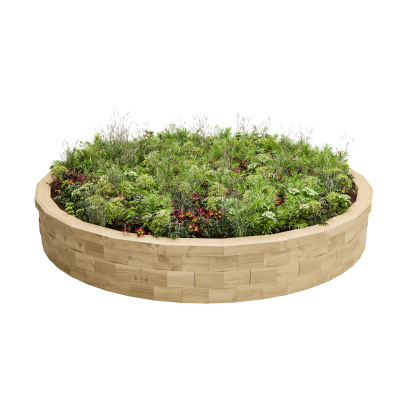 Large Circular Raised Bed / 2.36 x 0.35 m