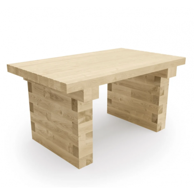 Table de jardin en bois / 1,5 m x 0,9 m x 0,75 m