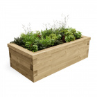 Railway Sleeper Style Raised Bed / 1.5 x 0.75 x 0.45m