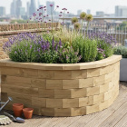 Curved Corner Raised Bed / 0.75 x 0.75 x 0.55m