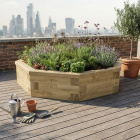 Carré potager surélevé octogonal / 150 x 150 x 35 cm