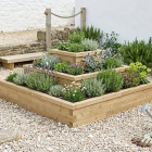 Jardinière prisme / 2,25 x 2,25 x 0,95 m