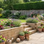 Coffre de terrassement de jardin / 3 m x 0,75 m x 0,55 m