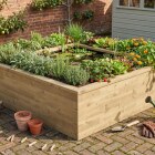 Grand bassin surélevé - Carré à double paroi  / 225 x 225 x 65 cm