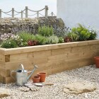 Jardinière bois étroite / 2,25 m x 0,45 m x 0,45 m