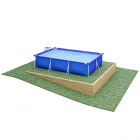 Base de piscine hors-sol pour terrain en pente / 4,125 m x 4,125 m x 0,65 m