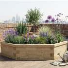 Jardinière triangulaire / 1,5 m x 1,5 m x 0,45 m