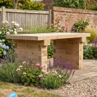 Table de jardin en bois / 1,5 m x 0,9 m x 0,75 m