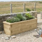 Jardinière bois étroite / 1,125 x 0,45 x 0,45 m