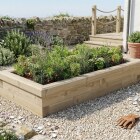Petit potager surélevé - Bas / 1,5 x 0,75 x 0,25 m