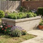Jardinière bois de taille standard / 1,5 x 0,75 x 0,45 m
