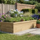 Grande jardinière bois XXL / 3,0 x 1,125 x 0,45 m
