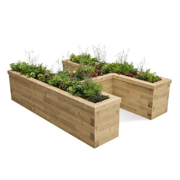 H-Shaped Raised Bed - 2250 x 1650 x 550 (kopie) 12:12:2018